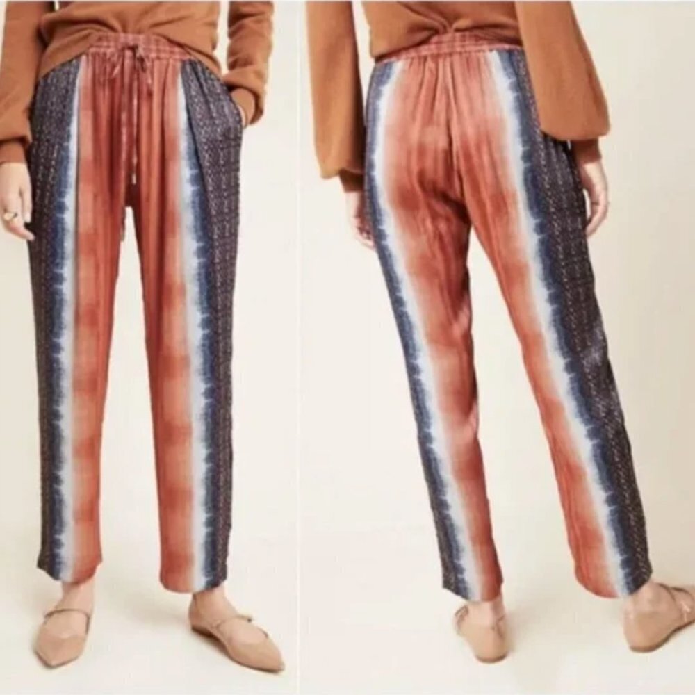 Anthropologie Conditions Apply Mallorca Dyed Tapered Trousers Medium JB - Picture 2 of 6